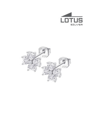 LOTUS SILVER EARRINGS